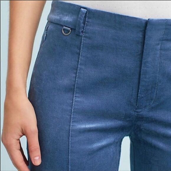 NWOT Anthropologie Essentials Velvet Slim Pants 8 - Picture 1 of 8